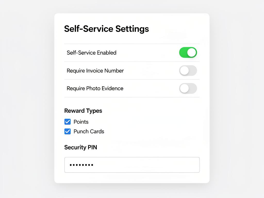 Self-service settings